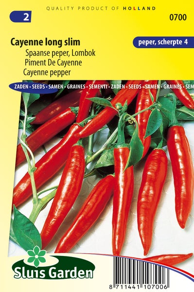 Cayenne Lange Dünne Chili Samenpackung