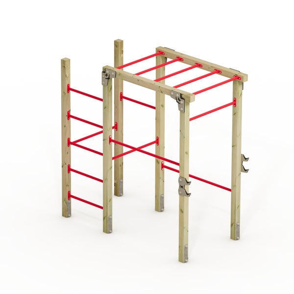 WICKEY FIT Base 605 – Outdoor-Fitnessgerät – rot