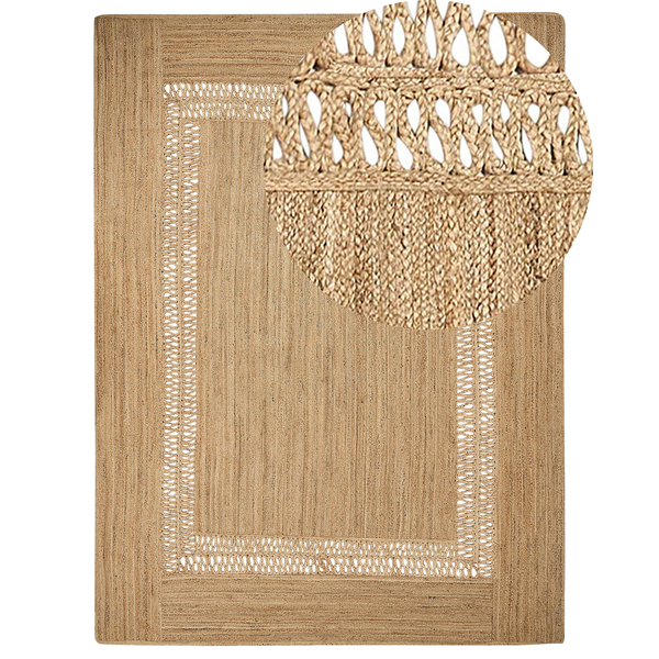 Teppich YENIKOY 300 x 400 cm Jute Beige
