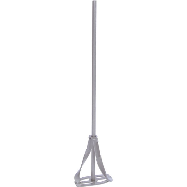 Metall-Rührer für Farbe und Mörtel mit langem Schaft für Bohrmaschinen.