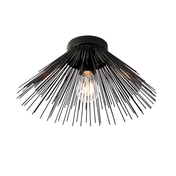 Art-Deco-Deckenleuchte schwarz mit Lichteffekt - Broom