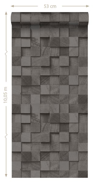 Tapetenrolle mit Holzoptik und den Maßen 53 cm x 10,05 m