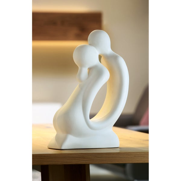 Figur GILDE Dekoration Höhe 42cm Breite 30cm creme Keramik