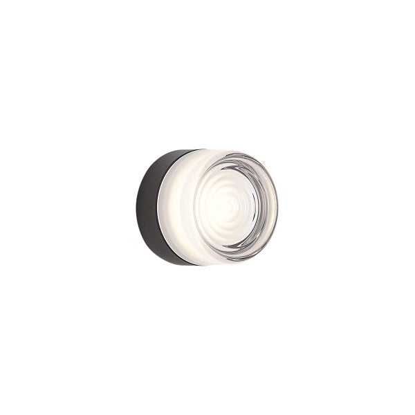 Runde LED Wandleuchte mit strukturiertem Glasdiffusor für moderne Innenbeleuchtung