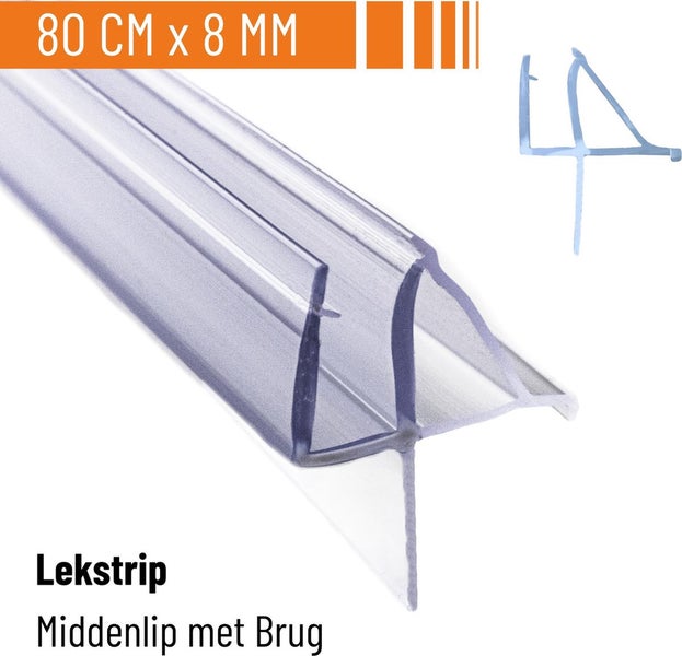 Simple Fix Duschdichtung - 80cm x 8mm - Dichtung für 6-8mm Glasturen - Duschtürdichtung