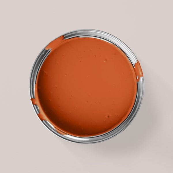 MissPompadour abwaschbare Wandfarbe 1L Orange mit Goldfisch - hohe Deckkraft und Ergiebigkeit - matte, scheuerbeständige Innenfarbe - geruchsarm, wasserbasiert, atmungsaktiv - Die Nützliche