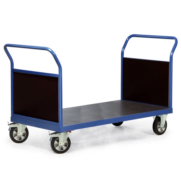 Etagenwagen mit zwei Stirnwänden und vier Rollen