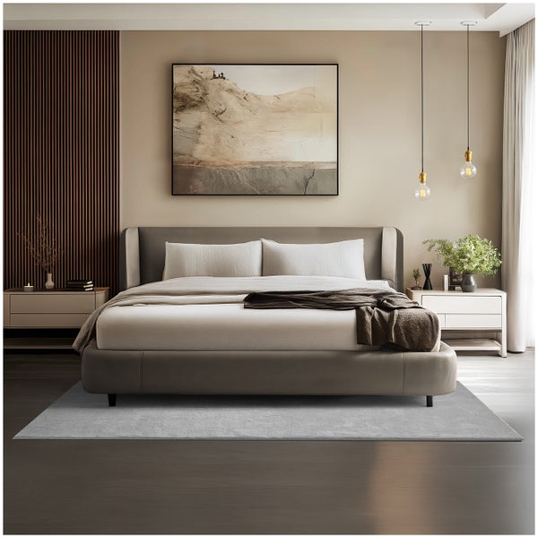 Kurzflorteppich tectake rutschfeste Unterseite verschiedene Größen und Farben 140 x 200 cm