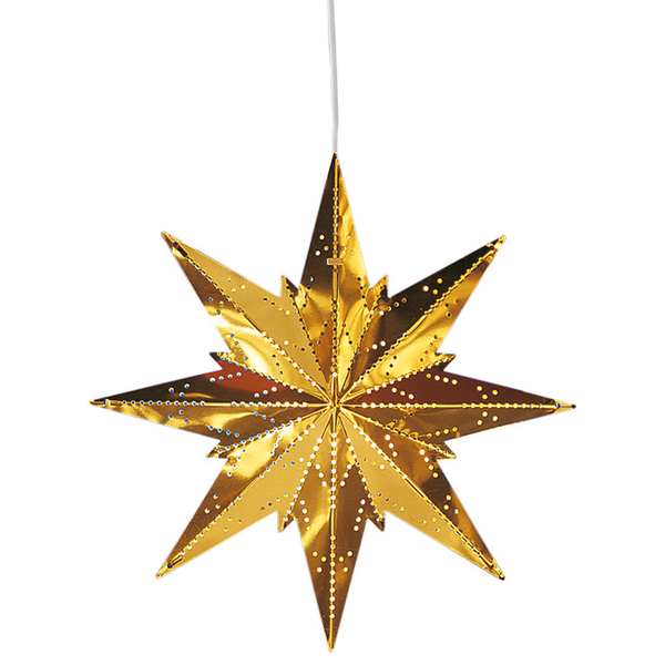 Dekorativer Fensterstern aus Metall