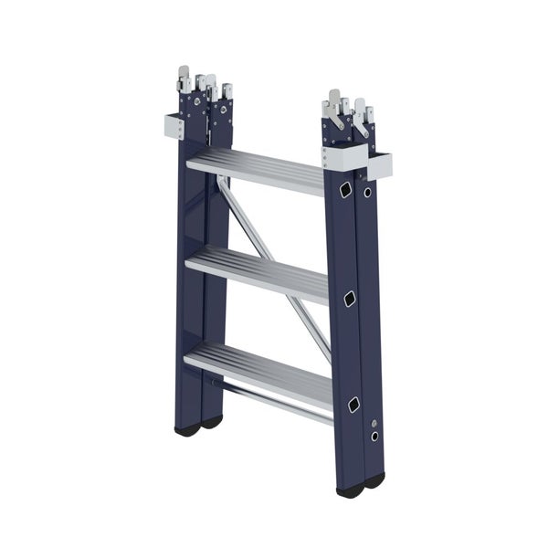 PROREGAL Einsteckteil Für Plattformleiter Steckbar Plus 3 Stufen Aluminium