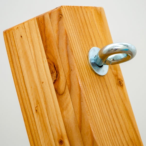 AMANKA XL Hängematten Gestell 325cm Holzgestell mit Stabhängematte Doppelhängematte Beige
