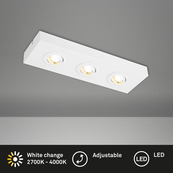 CTS LED ceiling light, white, 3xLED-platine/4W