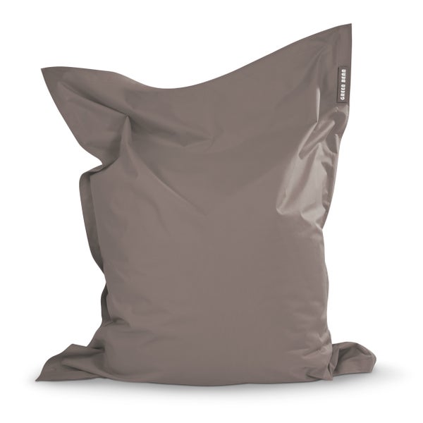 Green Bean Sitzsack 120x160cm 270 Liter Kinder & Erwachsene Bean Bag EPS Perlen Füllung Riesensitzsack Groß Draußen Outdoor Liegekissen Waschbar Wetterfest Lounge Chair Sitzkissen Bodenkissen Taupe