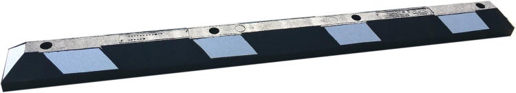 UvV Radstopper WHEEL Parkplatzabgrenzung schwarz weiß inkl. Befestigung 90 bis 180 cm / 900 mm