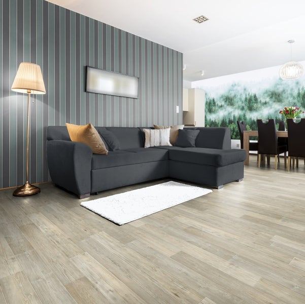 Vinylboden Meterware Holzoptik PVC Boden Rollenware mit Schaumrücken 200 cm breit (Meterware)