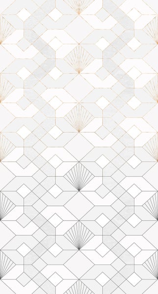 Tapete mit geometrischen Formen und Linien