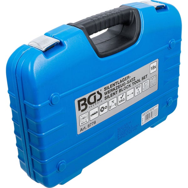 BGS Technic Silentlager Werkzeugsatz im blauen Werkzeugkoffer