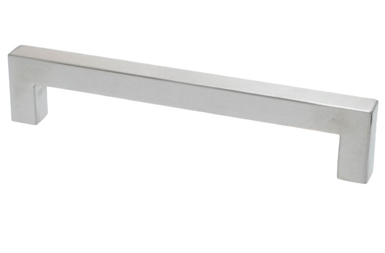 Moderner Möbelgriff aus Edelstahl mit eckigem Design für Schränke und Schubladen
