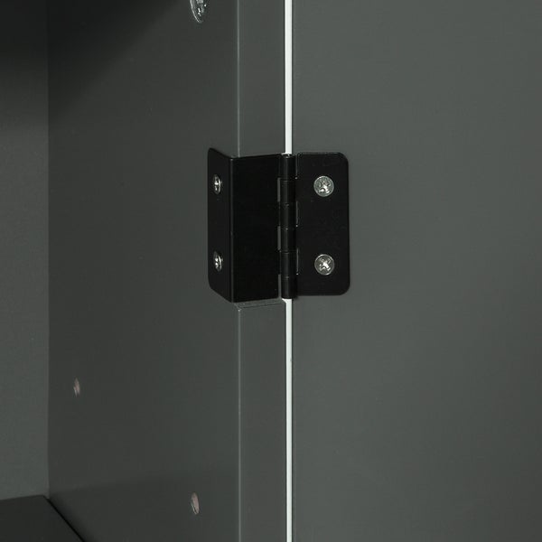 Detailansicht eines Schrankscharniers