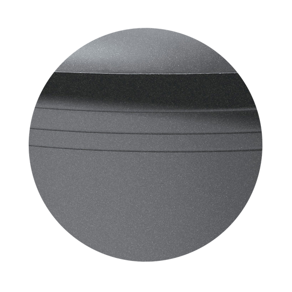 Scheurich 3er Set Blumentöpfe Oliver mit Untersetzern, Farbe: Metallic Grey, 40,4 cm Durchmesser, 28,1 cm hoch, 19,3 l Vol.