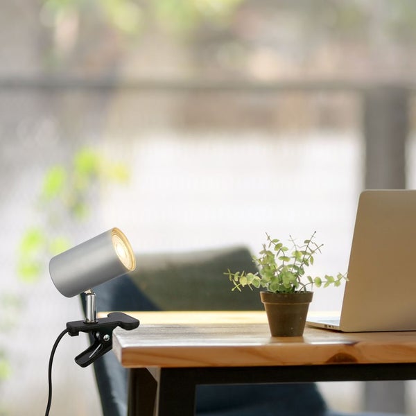 Schreibtischlampe Leselampe Klemmleuchte Schwenkbar Kabelschalter GU10