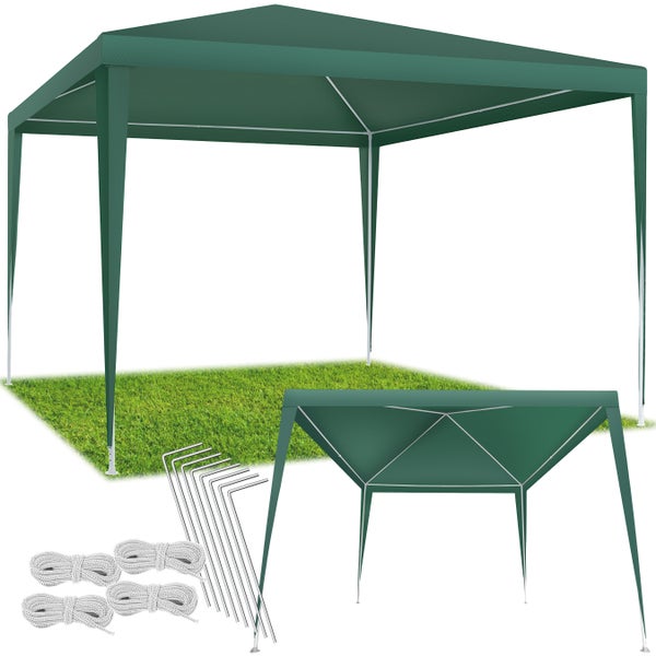 Pavillon tectake Farah wasserdicht 3 x 3 m grün
