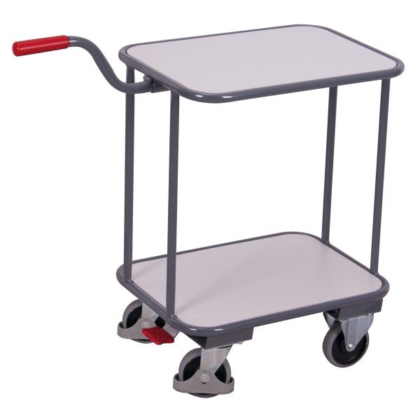 Etagenwagen mit zwei Ablageflächen und Griff