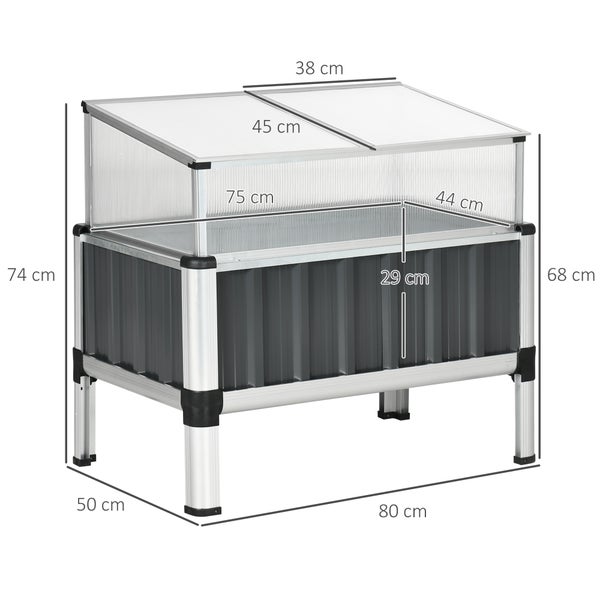 Graue Eurobox mit Etikettenhalter
