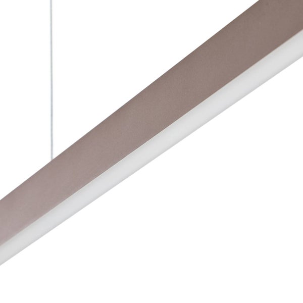 Lucande LED Smart Home Pendelleuchte Mylosh dimmbar mit Leselampe (Modern) in Braun aus Aluminium (1 flammig, ) - Deckenlampe Esstischlampe Smarte Hängelampe,Smarte Hängeleuchte Wohnzimmerleuchte