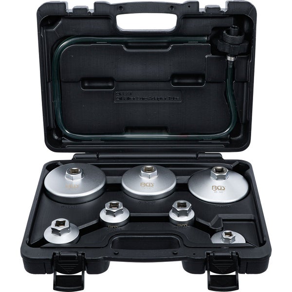 BGS Ölfilterwerkzeugsatz im schwarzen Kunststoffkoffer