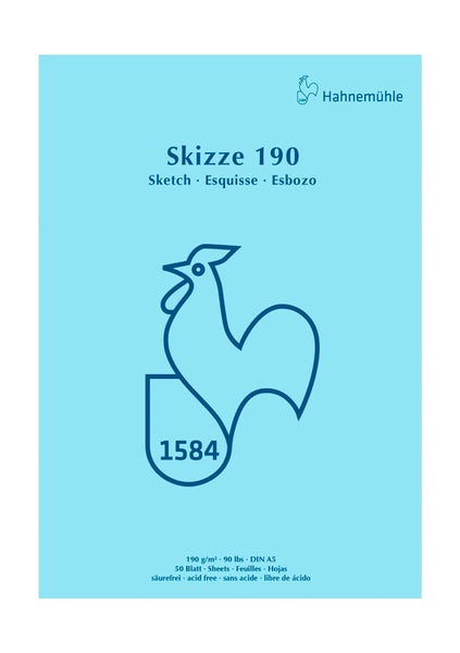 Hahnemühle Papier Skizze 190, DIN A 5, 190 g/m²