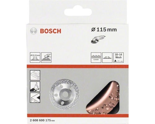 Carbide-Topfscheibe 115 x 22,23 mm;grob, flach