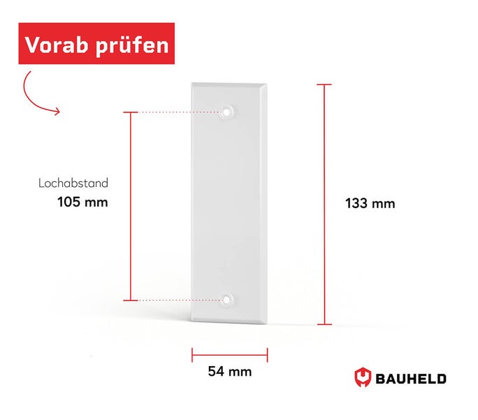 Maße der Bauheld Abdeckplatte