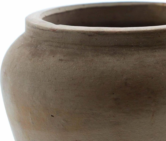Dekoleidenschaft Pflanztopf Terracotta 16 cm hoch, rustikal, braun, schwere Qualität, Vintage Blumentopf, Übertopf, Pflanzgefäß, Gartendeko für Draußen