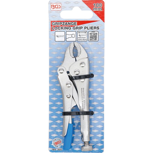 BGS Gripzange extra kurz 100 mm - 505