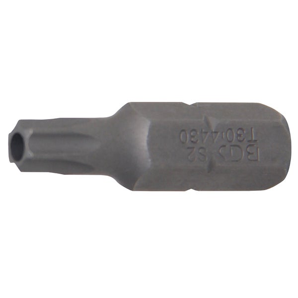 BGS Bit Antrieb Außensechskant 8 mm (5/16) T-Profil (für Torx) mit Bohrung T30 - 4430