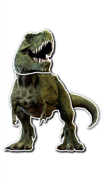 Wanddekoration Dinosaurier Tyrannosaurus Rex mit aufgerissenem Maul