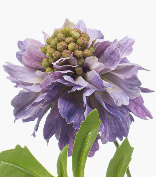Künstliche Stiefmütterchen mit Blüten und Blättern