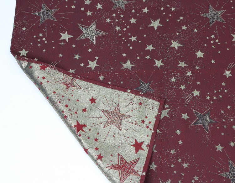 FRANK FLECHTWAREN | Tischdecke Sparkling Stars, POLYESTER, 85 x 85 cm