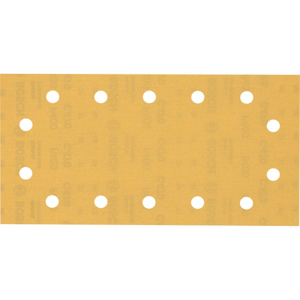 Bosch 10x Expert C470 Schleifpapier mit 14 Löchern für Schwingschleifer 115 x 230 mm G 400 - 2608900866