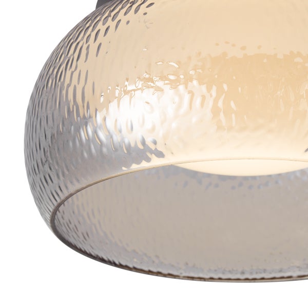 Moderne Hängeleuchte mit strukturiertem Glas Lampenschirm für eine stilvolle Innenbeleuchtung