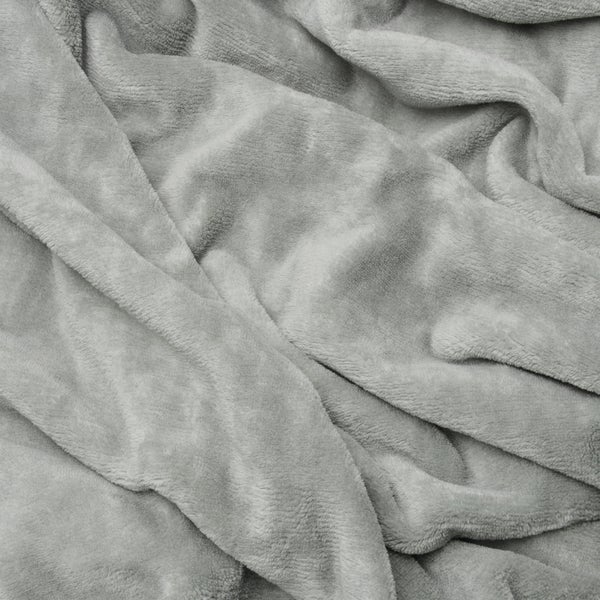 Beautissu Aurelia Decke 220x240cm Hellgrau