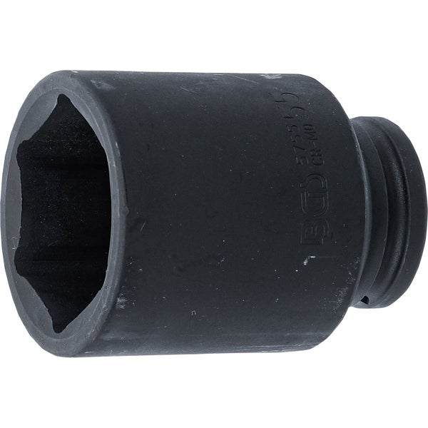 BGS Kraft-Steckschlüssel-Einsatz Sechskant tief Antrieb Innenvierkant 20 mm (3/4) SW 55 mm - 5755