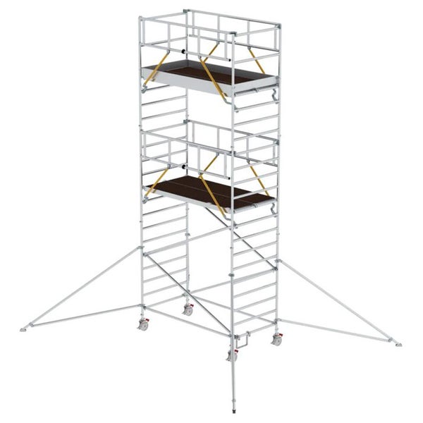 MUNK Rollgerüst SG mit Doppelplattform 1,35x2,45m und Ausleger 7,59m AH