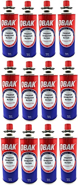 JUNG QBAK 28 Gaskartuschen für Campingkocher/Gaskocher, Ersatzgaskartuschen à 227g, Camping Gas Kartusche, Gasflasche Butangas Propangas Kocher