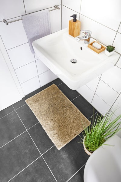 Badematten Set Florida bestehend aus zwei Badematten 40 x 60 cm und 50 x 80 cm in Taupe