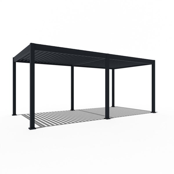 Weide Elektrische Deluxe Aluminium  Pergola 3 x 6 M mit LED