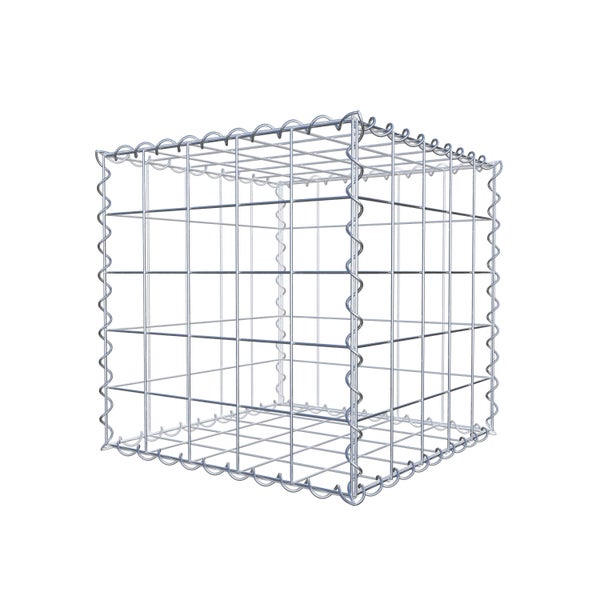 Gabione 50 cm x 50 cm x 50 cm (L x H x T), Maschenweite 10 cm x 10 cm, Spirale