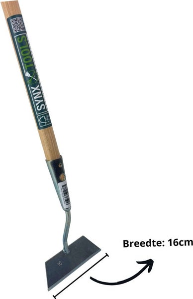 Synx Tools Unkrauthacke mit Holzgriff, 16 cm Breite