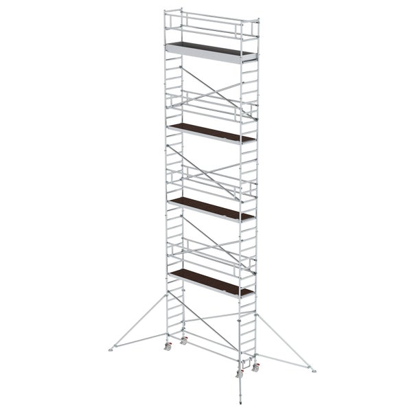 MUNK Aluminium-Rollgerüst mit Ausleger 3,00x0,75m Plattform 11,51m AH